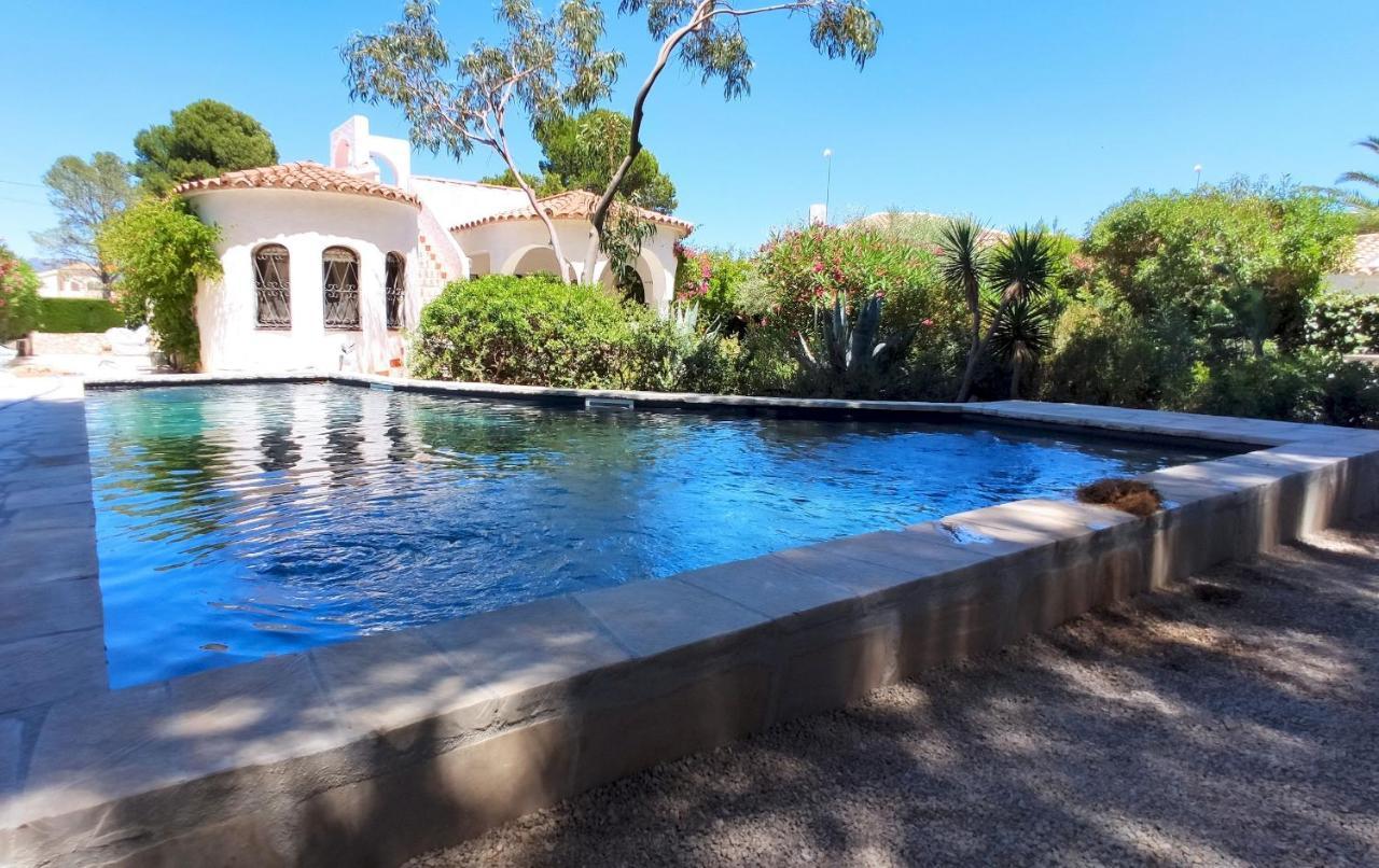 Villa Dos Calas - Bonita Villa De Estilo Rustico Y Piscina De Agua Salada L'Ametlla de Mar Ngoại thất bức ảnh