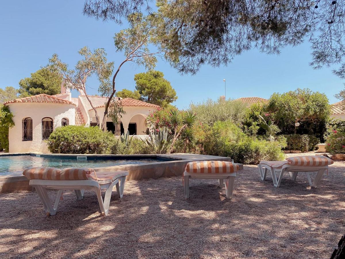 Villa Dos Calas - Bonita Villa De Estilo Rustico Y Piscina De Agua Salada L'Ametlla de Mar Ngoại thất bức ảnh
