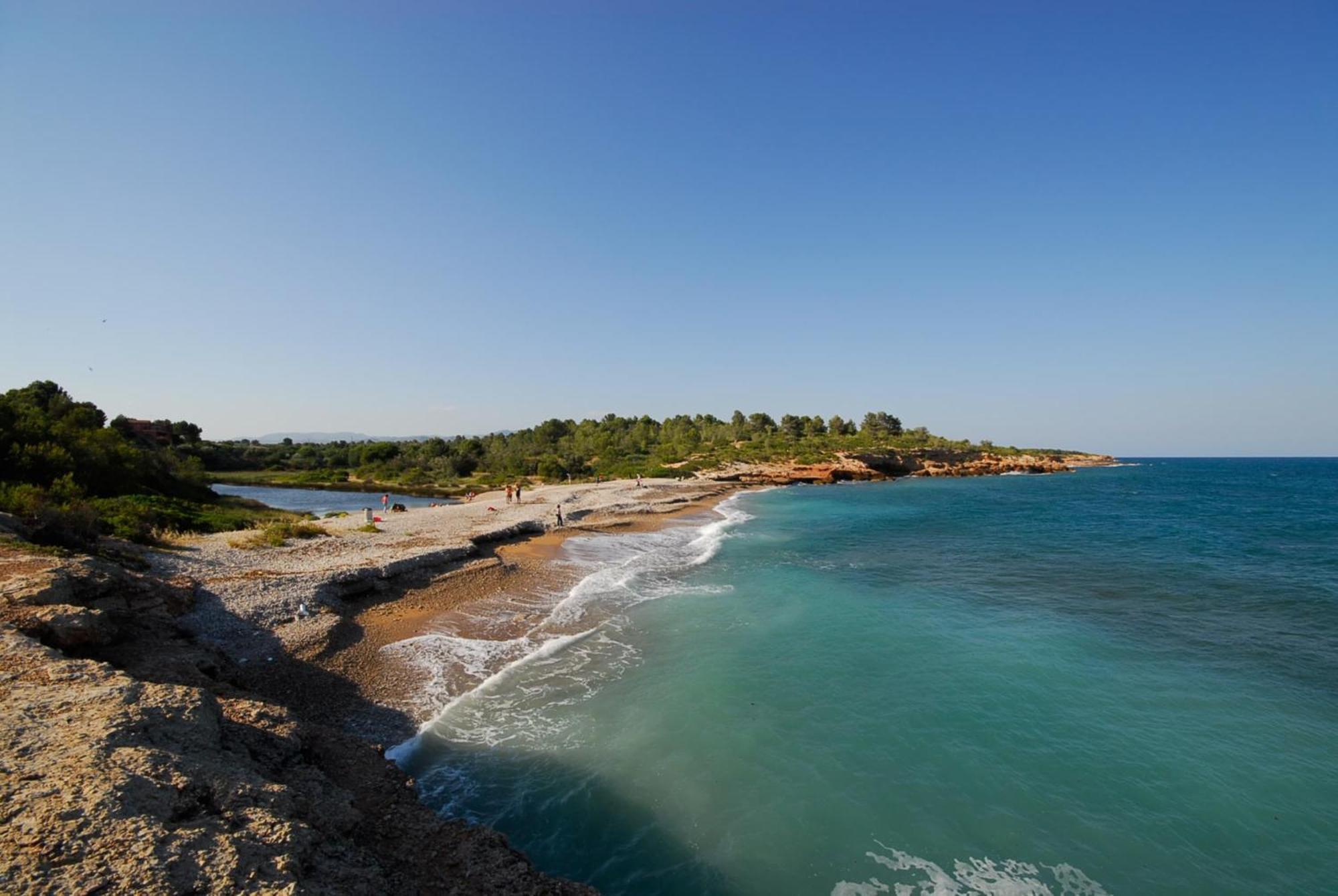 Villa Dos Calas - Bonita Villa De Estilo Rustico Y Piscina De Agua Salada L'Ametlla de Mar Ngoại thất bức ảnh